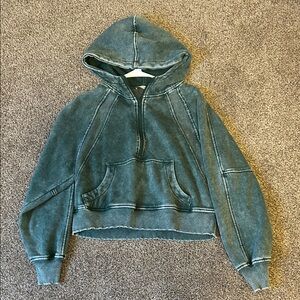 Green Zip Hoodie